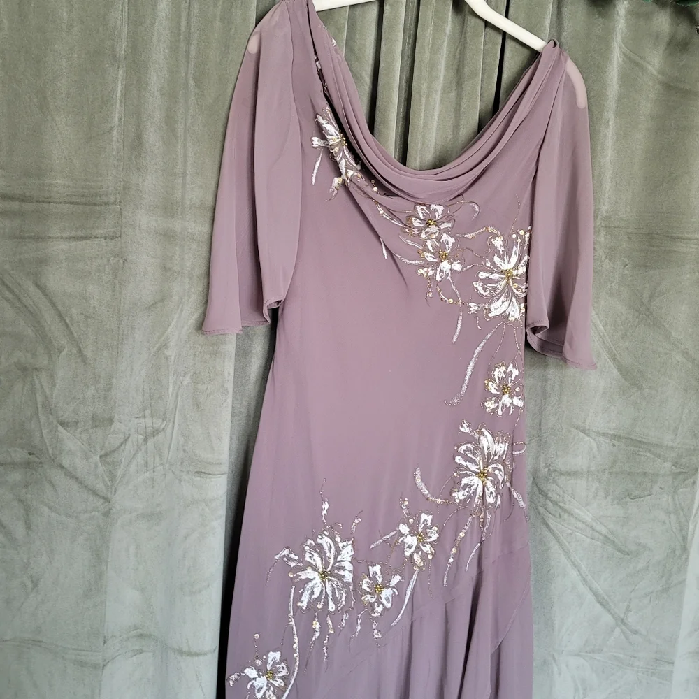 y2k Fairy Boho Regency Whismy Off The Shoulder Brown Embriodered Cocktail Dress - Picture 12 of 16